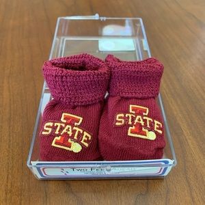 Two Feet Ahead Iowa State Newborn Baby Booties